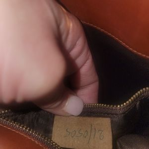 Salvatore Ferragamo brown vintage clutch bag